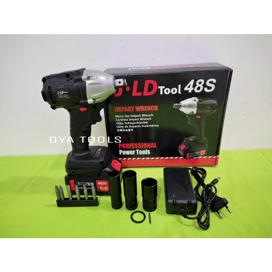 CORDLESS IMPACT WRENCH BRUSHLESS 48S BY JLD TOOLS
