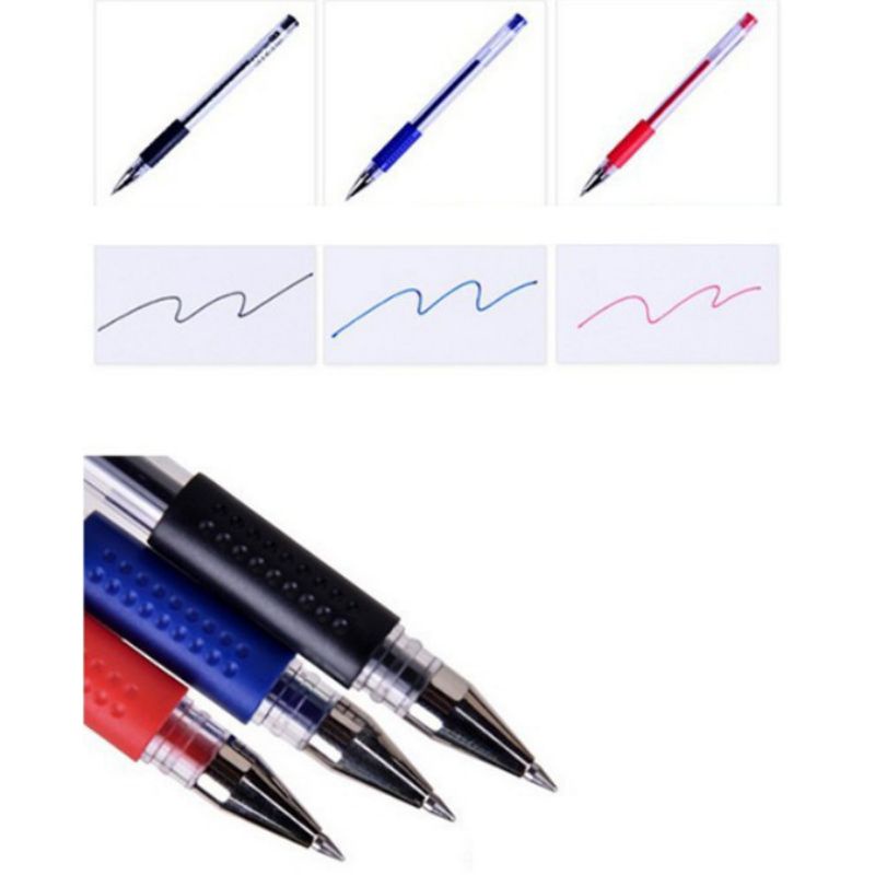 Pulpen Gel 0,5 MM Pen Alat Tulis Pena Sekolah Kantor