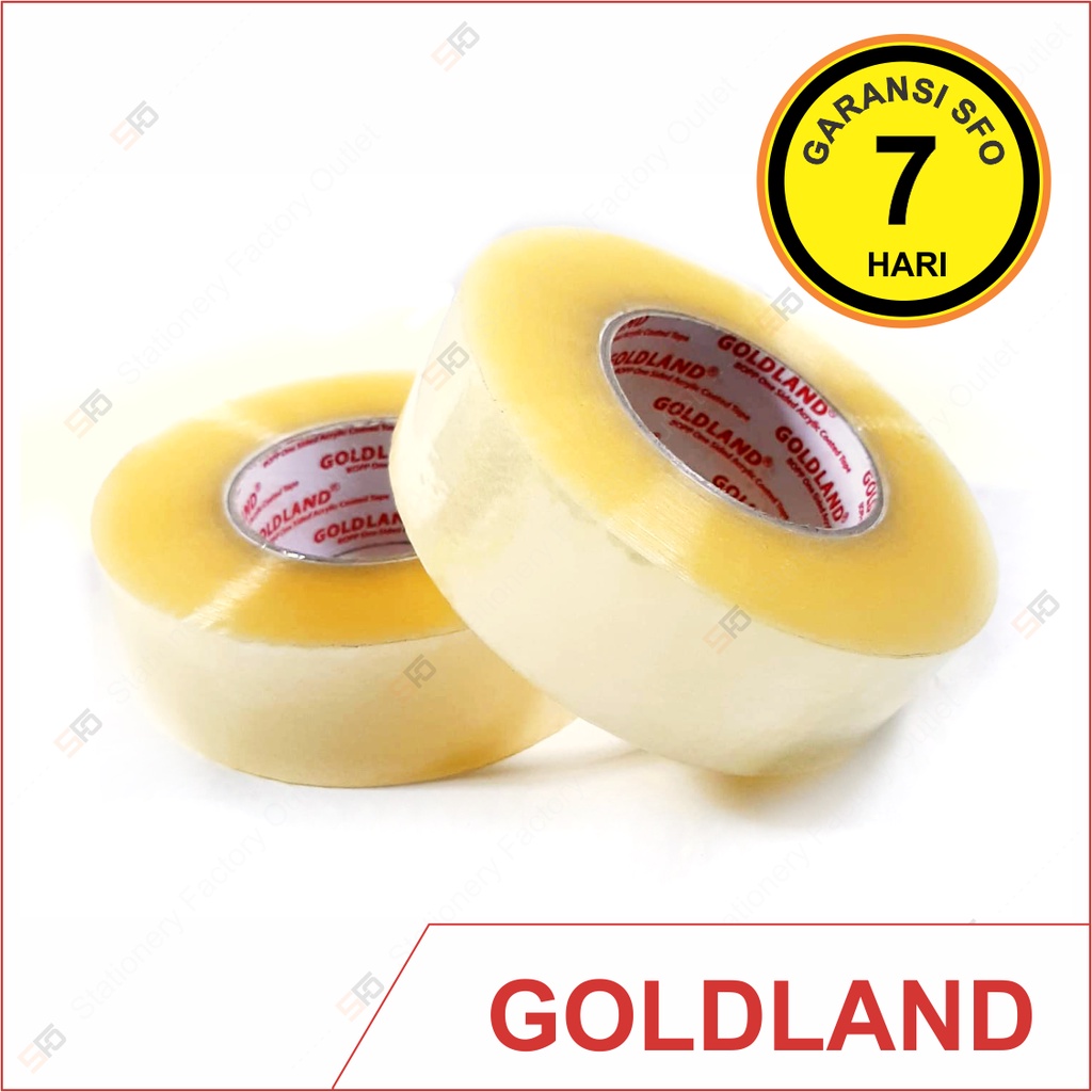 

Lakban Goldland Transparan 45mm x 300m