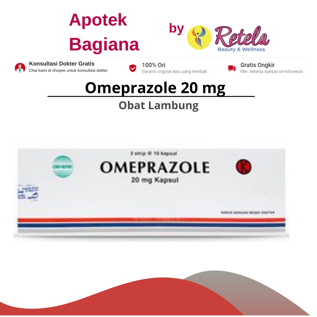 Omeprazole 20mg Tablet Generik