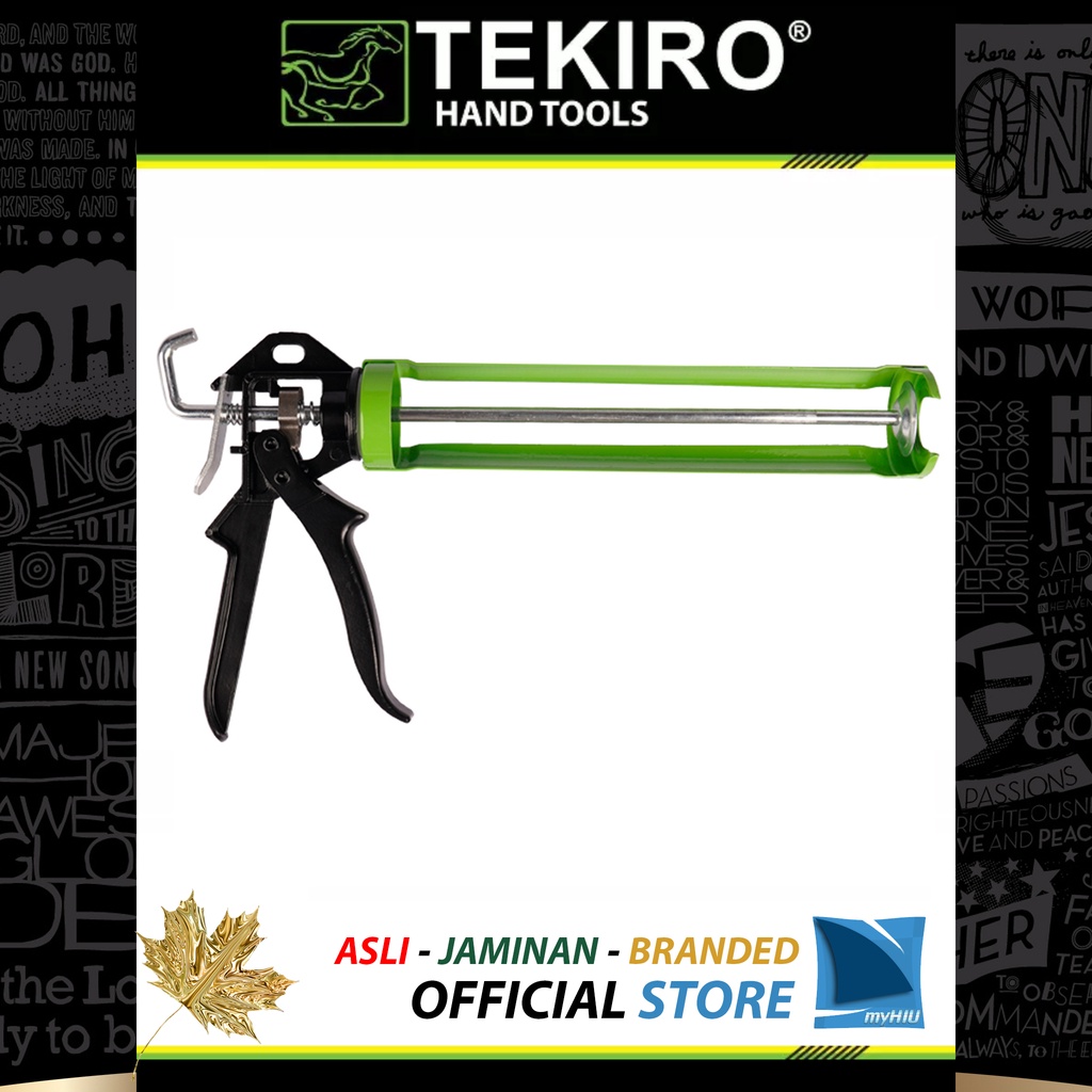 Tembakan Lem Kaca 10,5&quot; inch TERBAIK - CAULKING GUN SEALANT TEKIRO