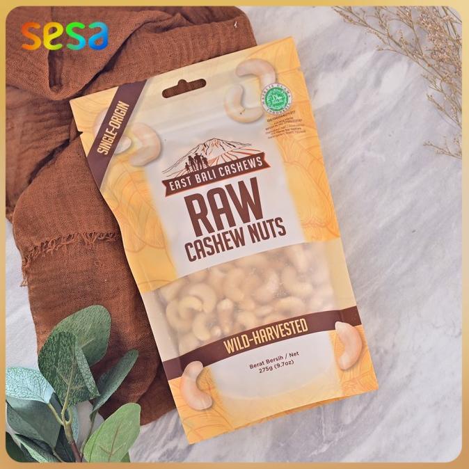 

East Bali Cashews - Raw Cashew Nuts Wild Harvested 275 g (Kacang Mede)