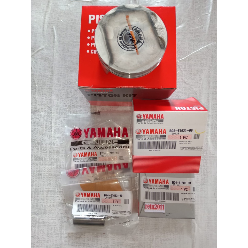 PISTON KIT STD XMAX X MAX 250 ASLI ORI YAMAHA BG6 WE160 00