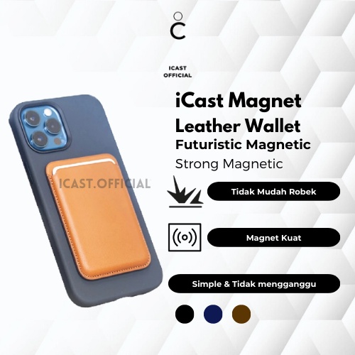 Magnetic Card Holder Magnetic Wallet Mag (Magnet Kuat) by iCast