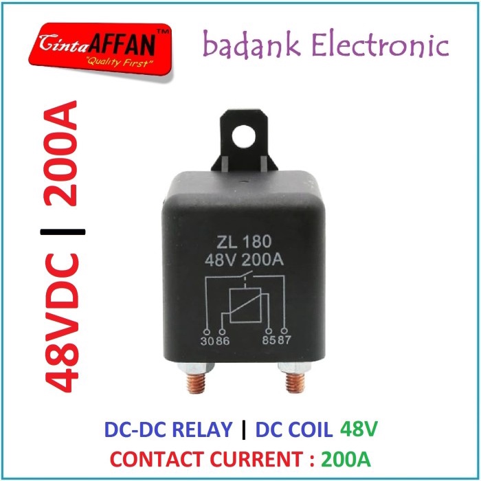 Terlaris Coil 48V Dc-Dc Relay 200A Automotive Heavy Duty High Current Starting