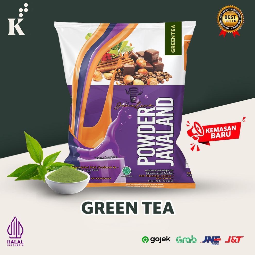 

dui-67 Bubuk Minuman Bubble Powder Drink Green Tea ORIGINAL Javaland 1kg Cuci Gudang