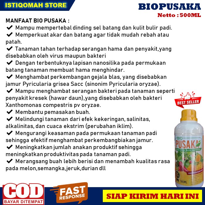 PUPUK BOOSTER DURIAN Terbaik BIO PUSAKA 500ML Pupuk Pelebat Buah Durian Paling Bagus dan Ampuh - Booster Pupuk Perangsang Buah Durian yang Manjur Murah TERLARIS - Pupuk Durian biar Cepat Berbuah Lebat Terbaik