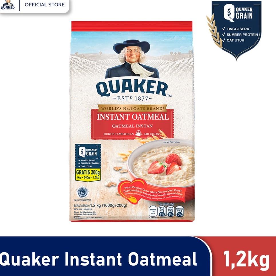 

Import ✨Terbaik✨ Quaker Instant Oatmeal 1200 gr 
