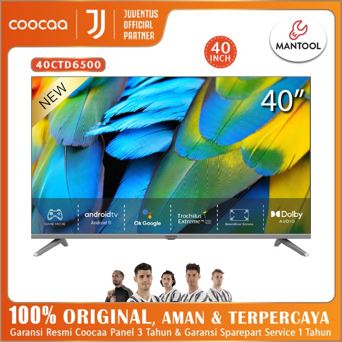 Smart Android TV Coocaa 40CTD6500 40 inchi 40 CTD 6500 SMART TV 40