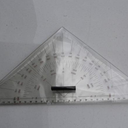 

Penggaris Segitiga Nautical Triangle Ruler 300 Mm Mistar Segitiga Peta