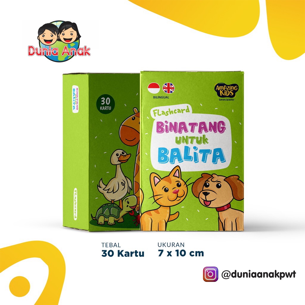 

Flashcard Amazing Kids Binatang Untuk Balita