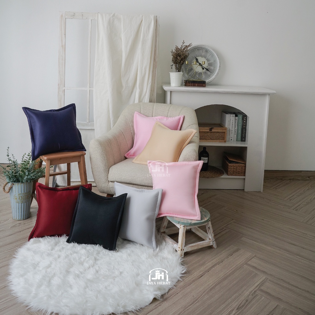 SARUNG BANTAL SOFA SATIN PREMIUM COVER BANTAL 40X40 MEWAH
