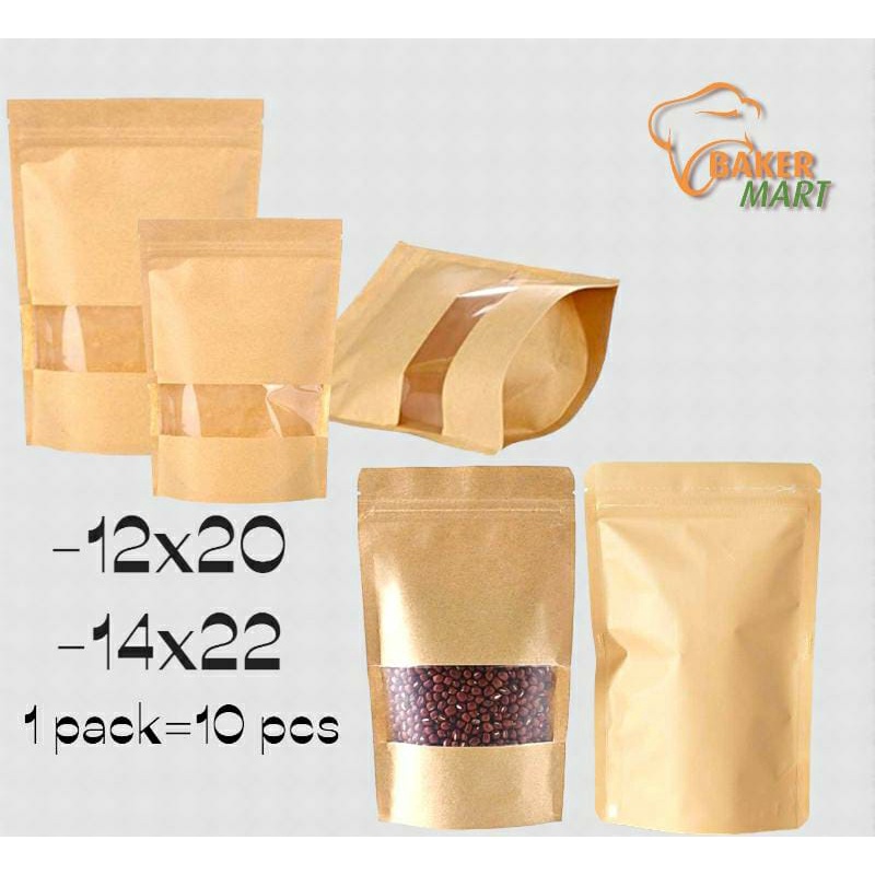 

Paper Bag / Standing Pouch Coklat 12x20 dan 14x22 / 10Pcs