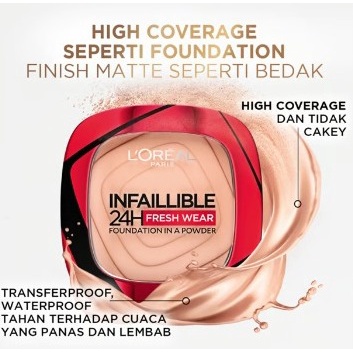 LOREAL Paris Infallible 24H Fresh Wear Powder Foundation