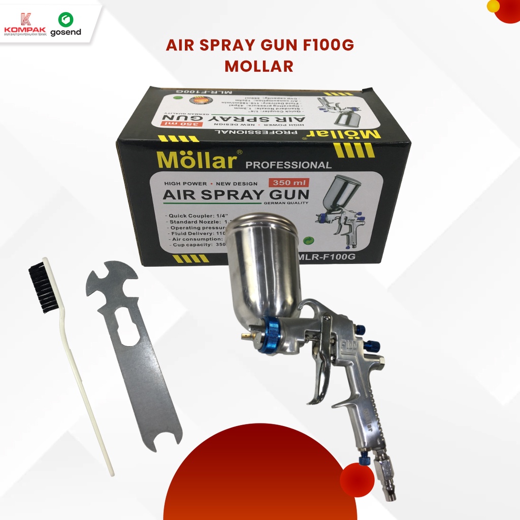 SPRAY GUN F100 Tabung Atas 350mm Merk MOLLAR