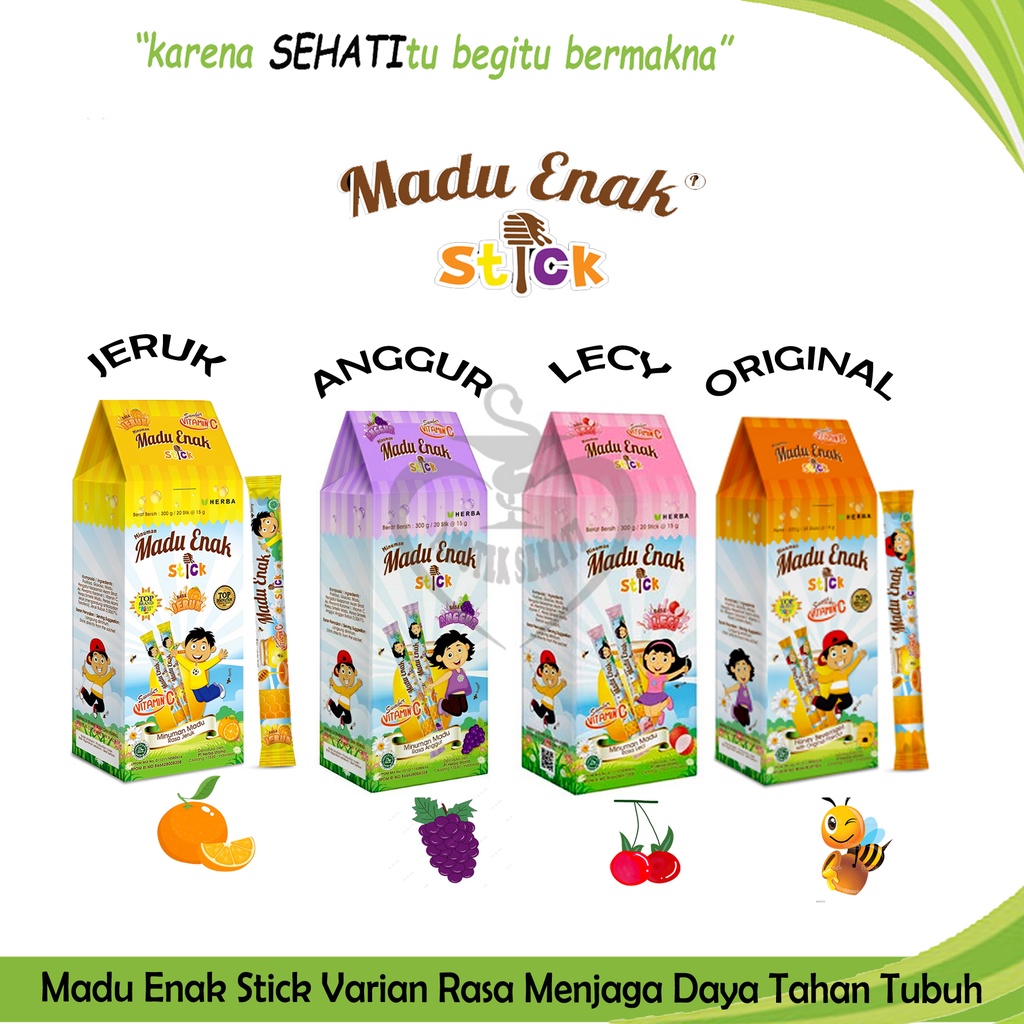 Madu Enak  Herba Utama Stick Suplemen Makanan Multivitamin Anak