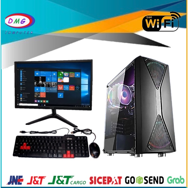 PC Gaming Lengkap intel i7 2600  / GT 1030 2GB / SSD - HDD / LED 19