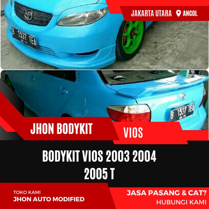 BODYKIT VIOS 2003 2004 2005 TOMS BODYKIT TOYOTA VIOS TOMZ ADD ON
