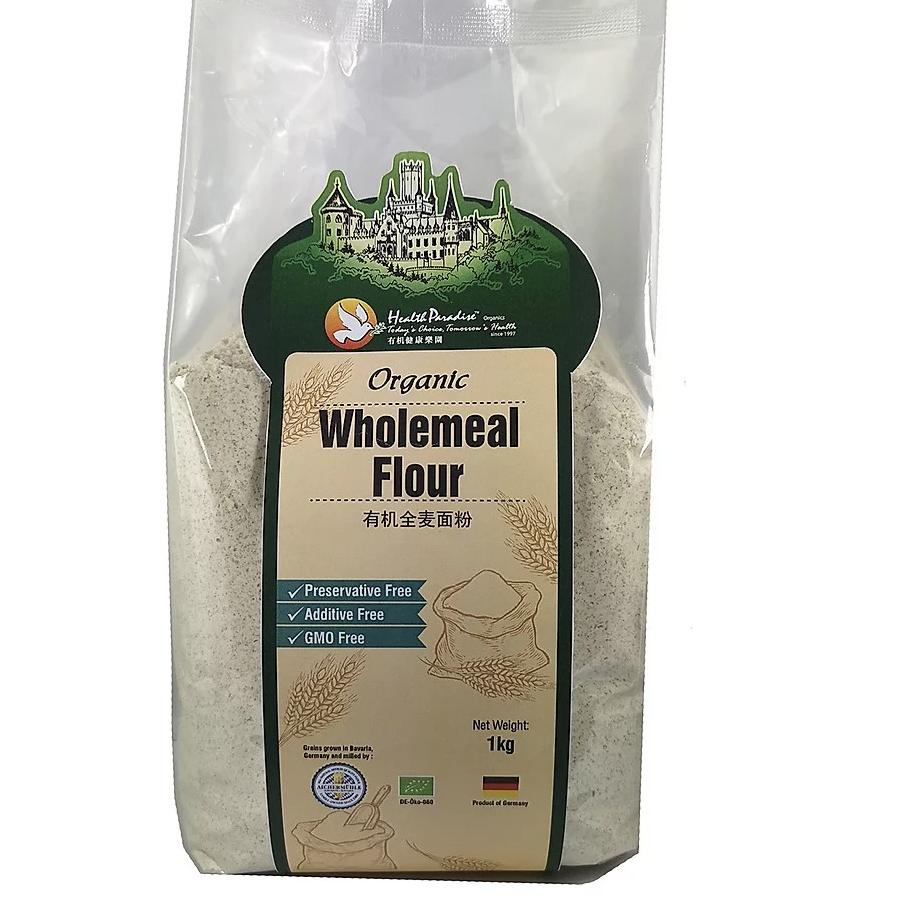

✼ Health Paradise Organic Wholemeal Flour, Hi Protein Wholemeal 1kg ♪