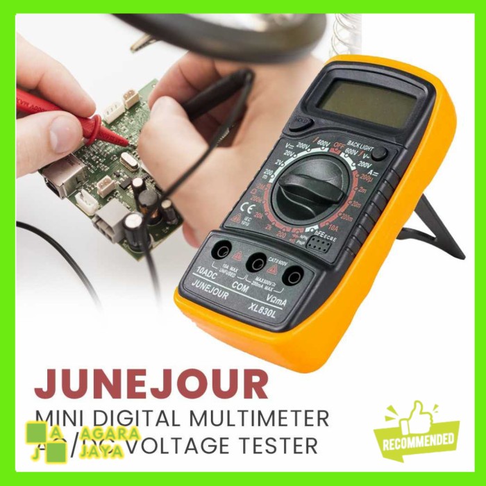 Multimeter Mini Digital Multitester Avometer Voltage Tester - XL830L