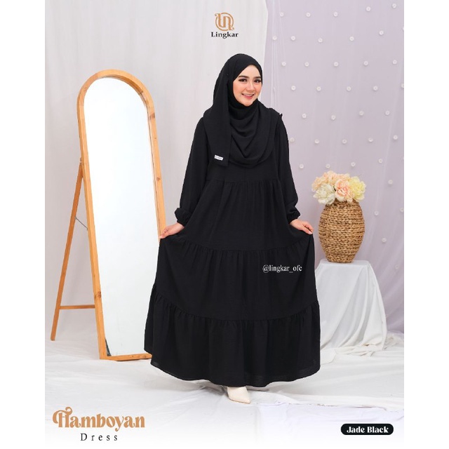 Flamboyan Dress By Lingkar Set Pashmina