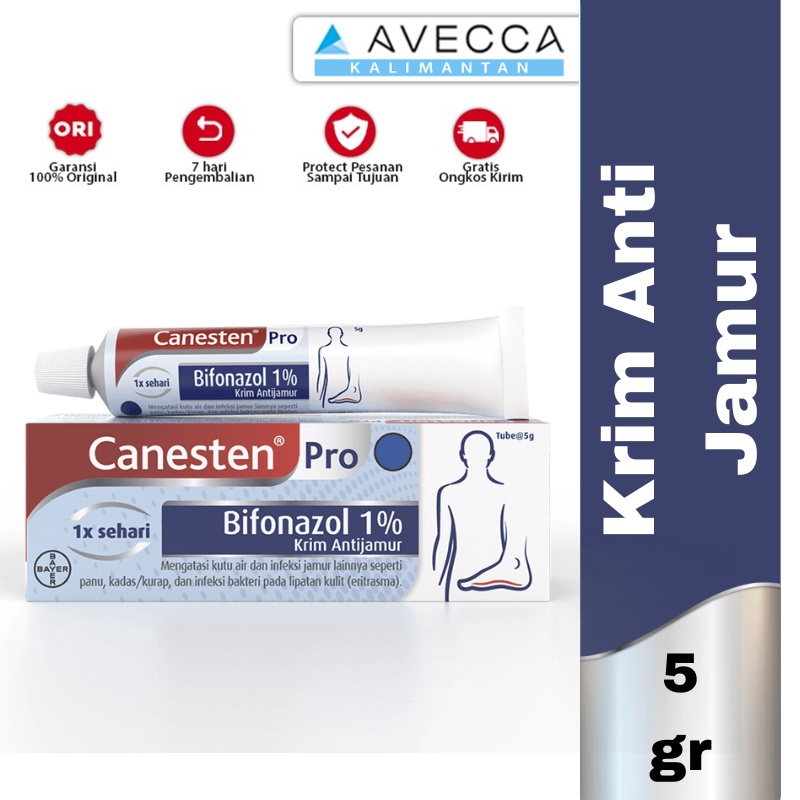 Canesten Pro Cream Isi 5 gr / Bifonazol 1% / Obat Gatal / Jamur / Panu / Kadas / Kurap