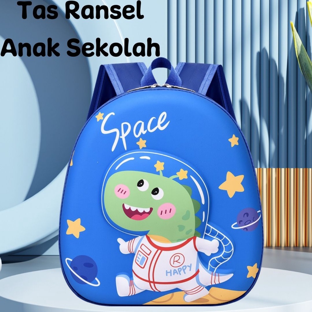 [MTOYS] Tas Ransel Anak Sekolah Anti Penyok Karakter Timbul 6D Tas Telur Series 2 Kualitas Import Premium -M0239