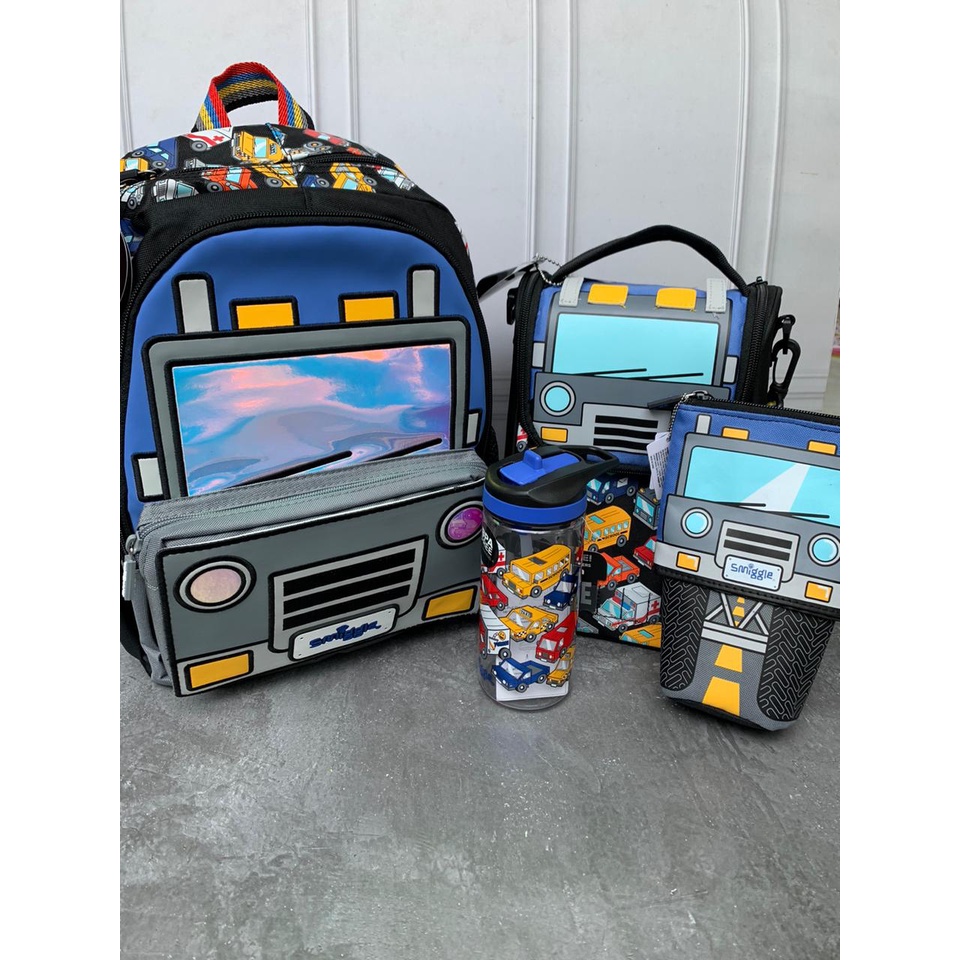 SMIGGLE MOVIN JUNIOR SET BACKPACK CAR BIG - SET TAS SMIGGLE