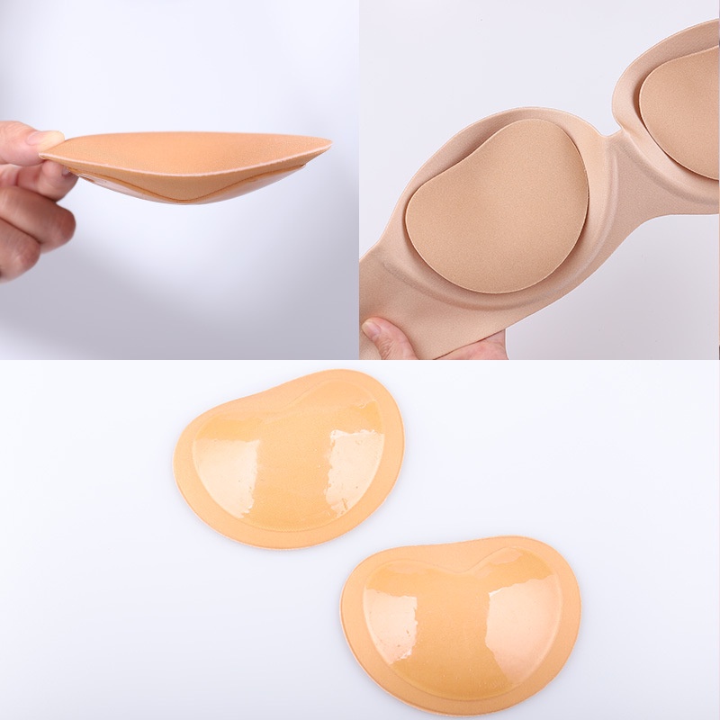 MMM Bra Pad Push Up Tempel 1 Pasang Tambahan Pads Foam Dan Silicone Busa Bh Super Nyaman Cup Padding Bikini Murah Import