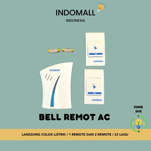 bell pintu ac / bell musik / bell remot 1 / bell remot 2 / bell rumah / alarm ac/ bell toko / bell wireless / bell jakman