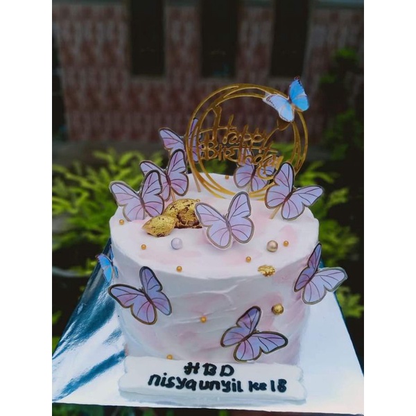 

Cake Butterfly (kue ultah kupu-kupu)