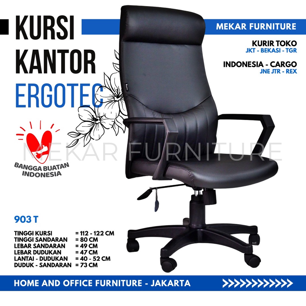ERGOTEC 903 T Kursi Kantor Kursi Direktur Kursi Kerja