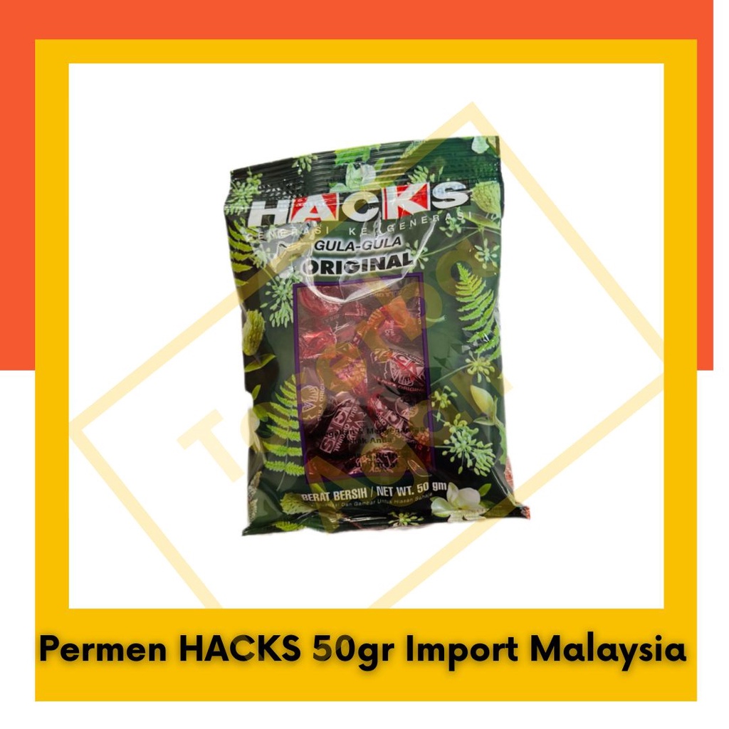 Permen HACKS 50 g Import Malaysia / Permen Batuk/ Permen HACK Merah