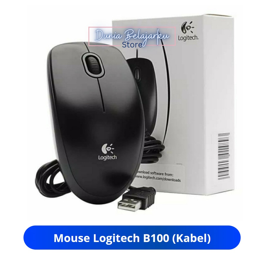 Logitech Mouse B100 USB Optical / Mouse Kabel / Mouse Logitech