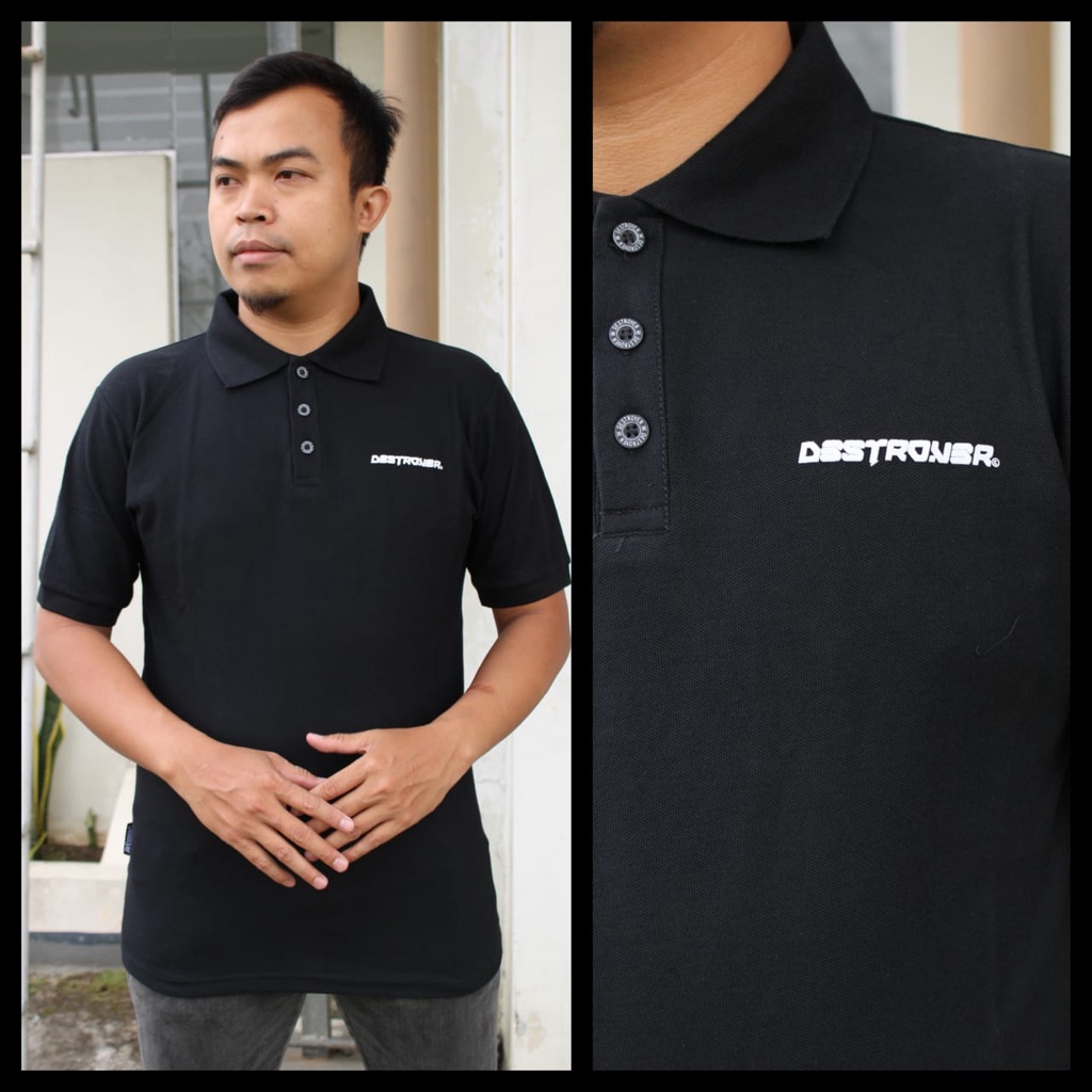KAOS KERAH DISTRO PRIA LACOSTE PRIA DESTROYER