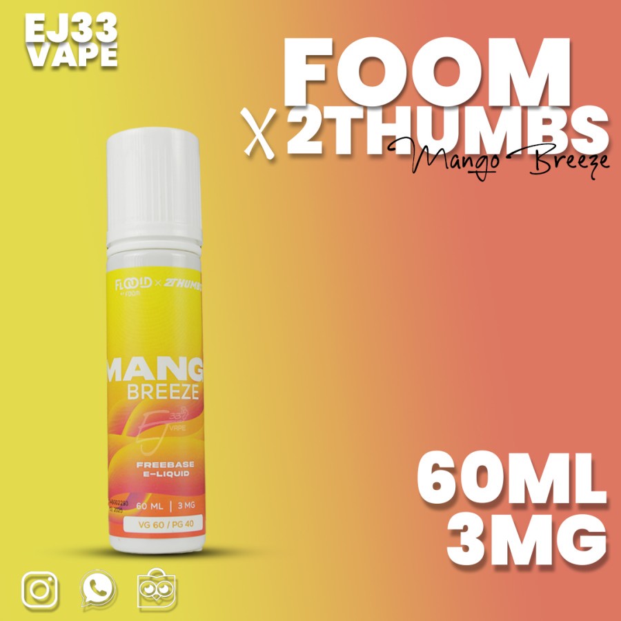 Liquid Foom Breeze 60ML By Flooid X 2Thumbs