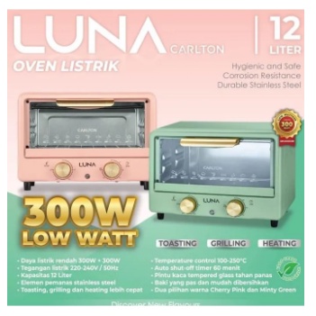 Oven Listrik Luna Carlton 12L 300watt