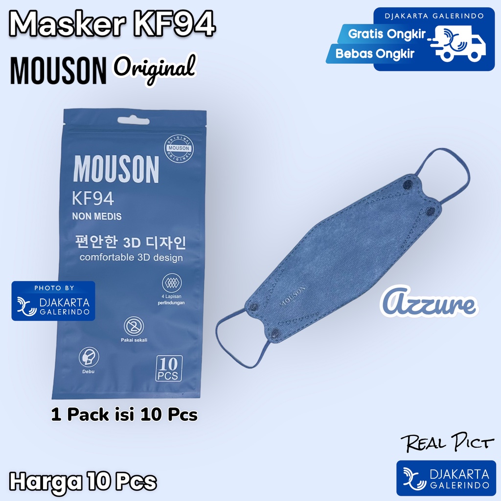 Masker KF94 MOUSON 4Ply Original isi 10Pcs