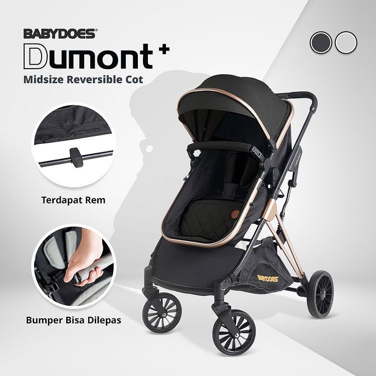 Stroller Kereta Dorong Bayi BabyDoes CH 4143 Dumont+ Reversible Seat