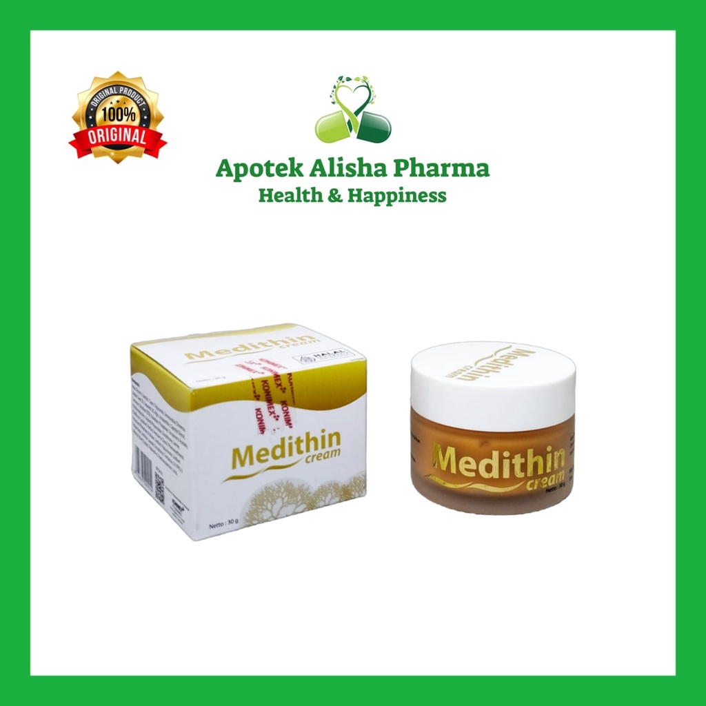 MEDITHIN ASTAXANTHIN Cream 30gr - Medithin Cream Pelembab Pencerah Pemutih Kulit / Medithin Krim / Meditin Krim