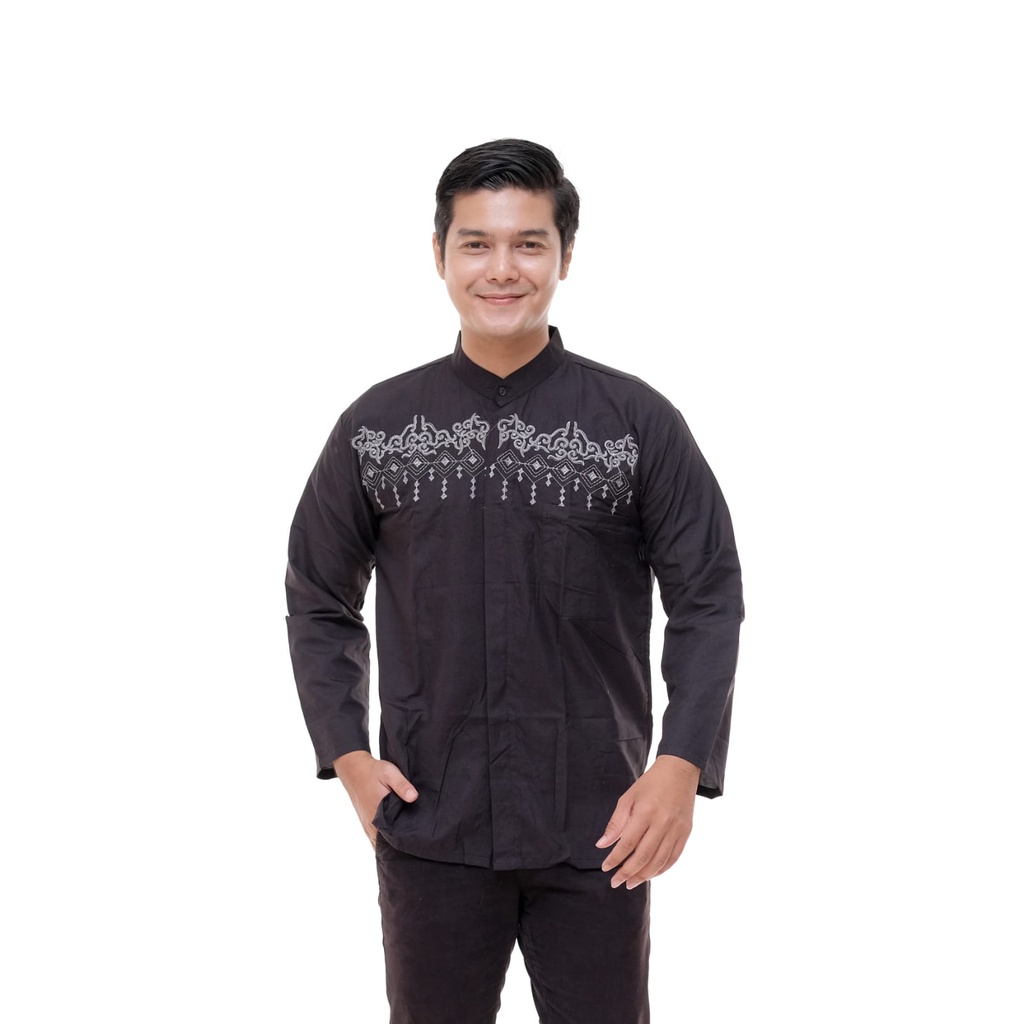 Baju Muslim Pria Dewasa Lengan Panjang Baju Koko Motif Terbaru Size M L XL XXL