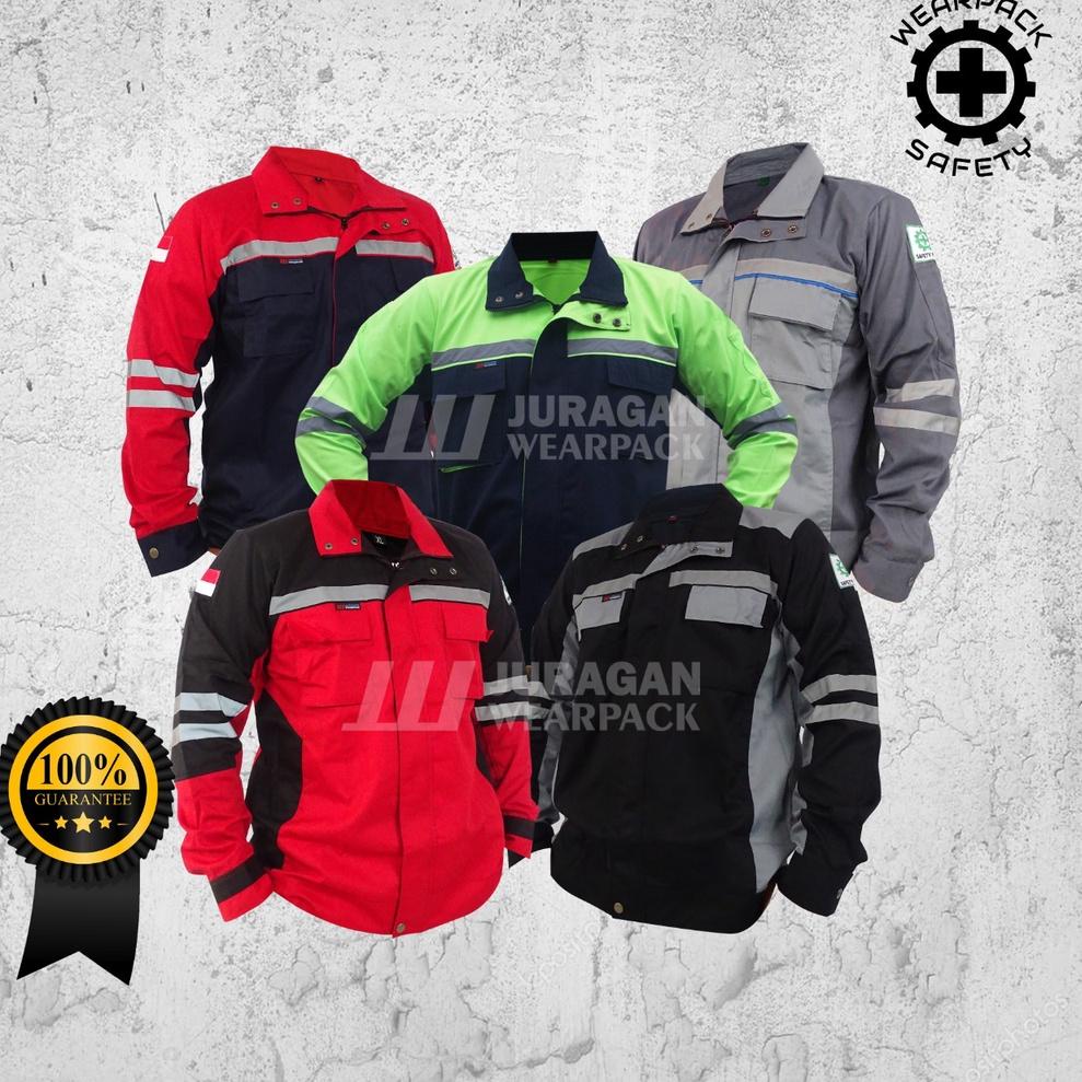 HARGA SPESIAL Wearpack Semi jaket / Baju Kerja Safety K3 / Baju Safety Lengan Panjang