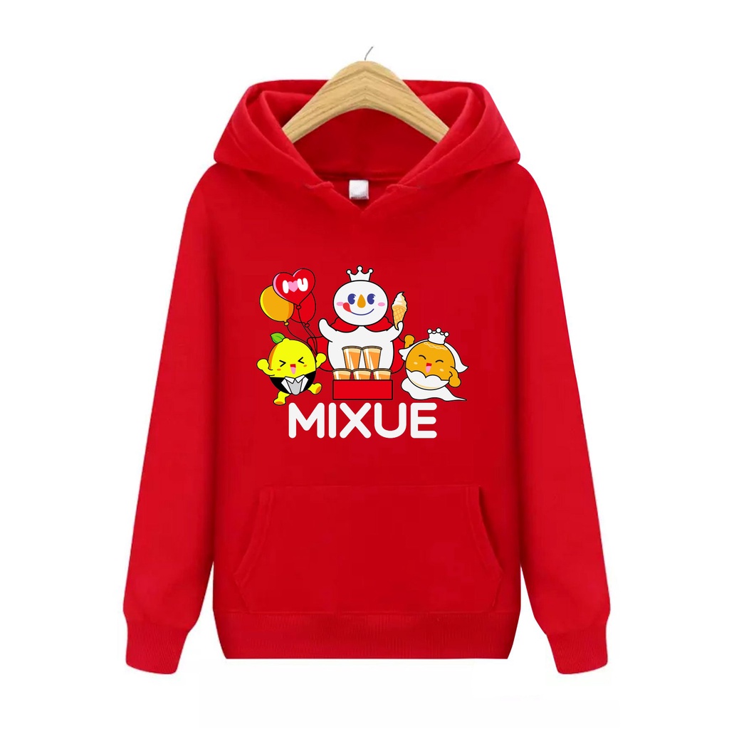 FenishaStore MIXUE ICE CREAM VIRAL Sweater Hoodie Kupluk Anak Laki /Perempuan Usia 4-13+ Tahun Bisa Bayar Ditempat COD