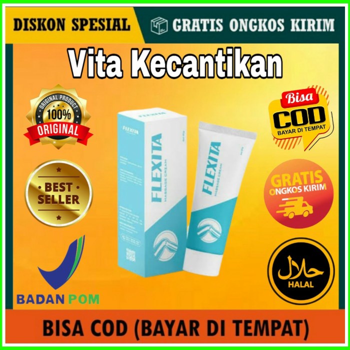 FLEXITA ASLI ORIGINAL OBAT SENDI CREAM ANTI SENDI NYERI OTOT TERBAIK