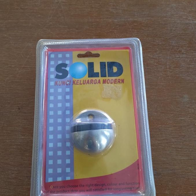 SOLID Door Stopper Stainless Steel Rubber