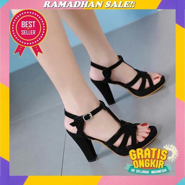 High Heels Pesta Wanita Sandal Hak Tinggi Perempuan Import Haigh Hels Hils Hills Heals Haihils Cewek