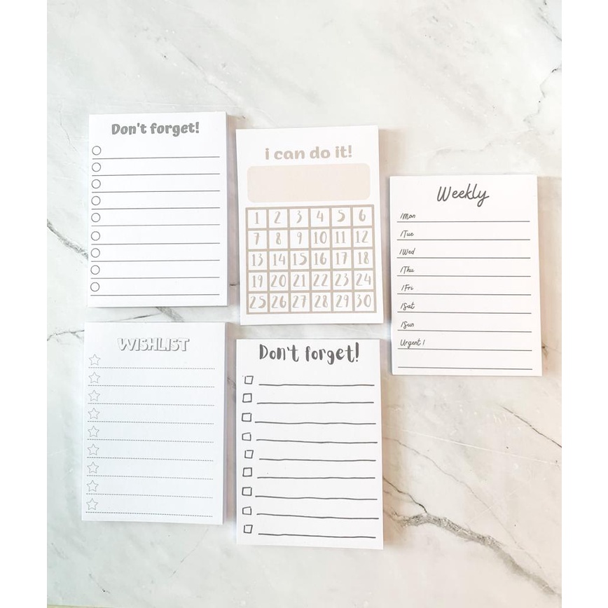 【GOGOMART】Kertas Memo Memopad Memo Notepad / Memo Catatan Bukan Sticky Notes Tempel