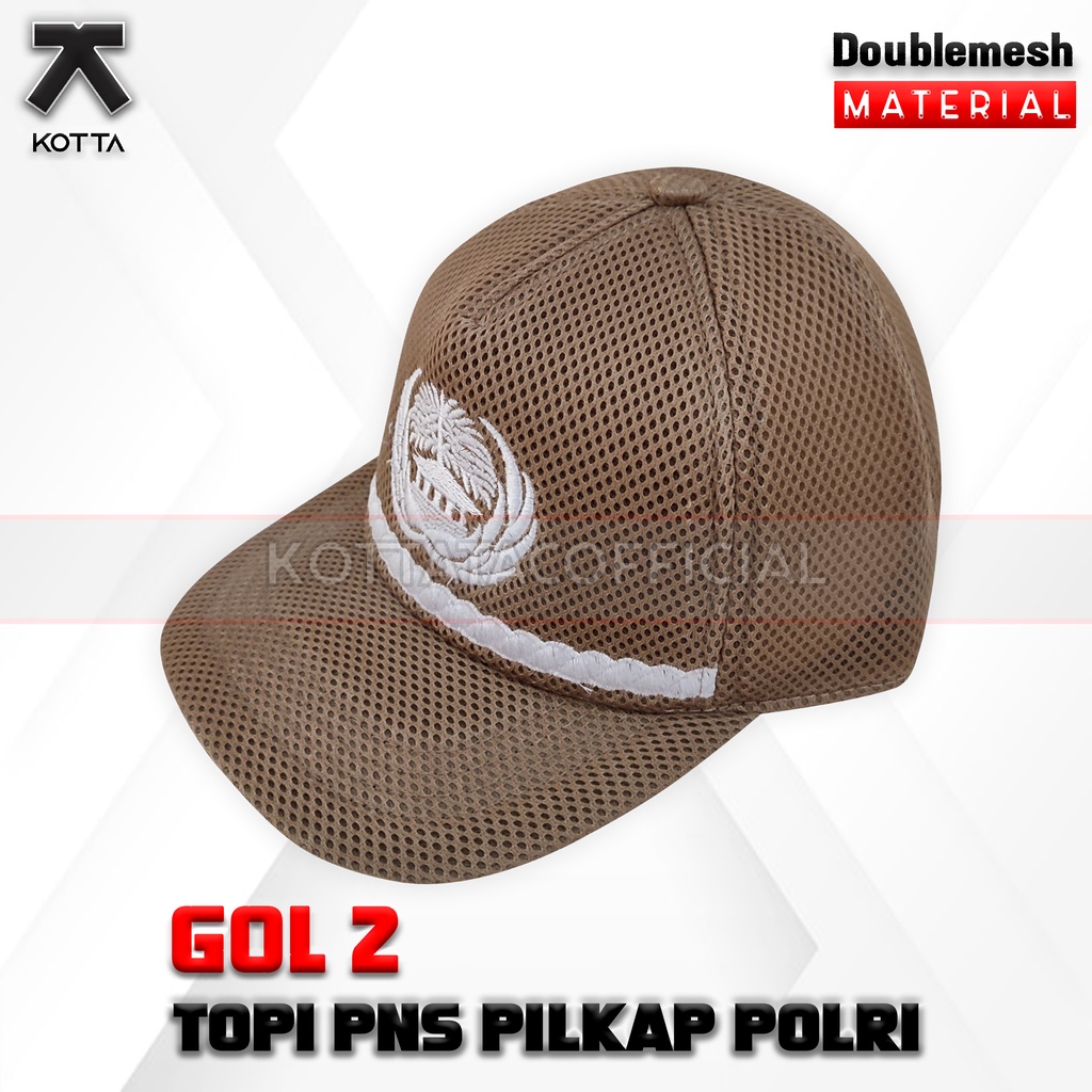 TOPI PILKAP POLRI GOLONGAN 2 - TOPI JALA ASN/PNS - TOPI PNS KREM/HITAM  - TOPI KORPRI GO LONGAN 2  - TOPI PEMDA - TOPI PEGAWAI NEGERI - TOPI GURU - TOPI POLISI