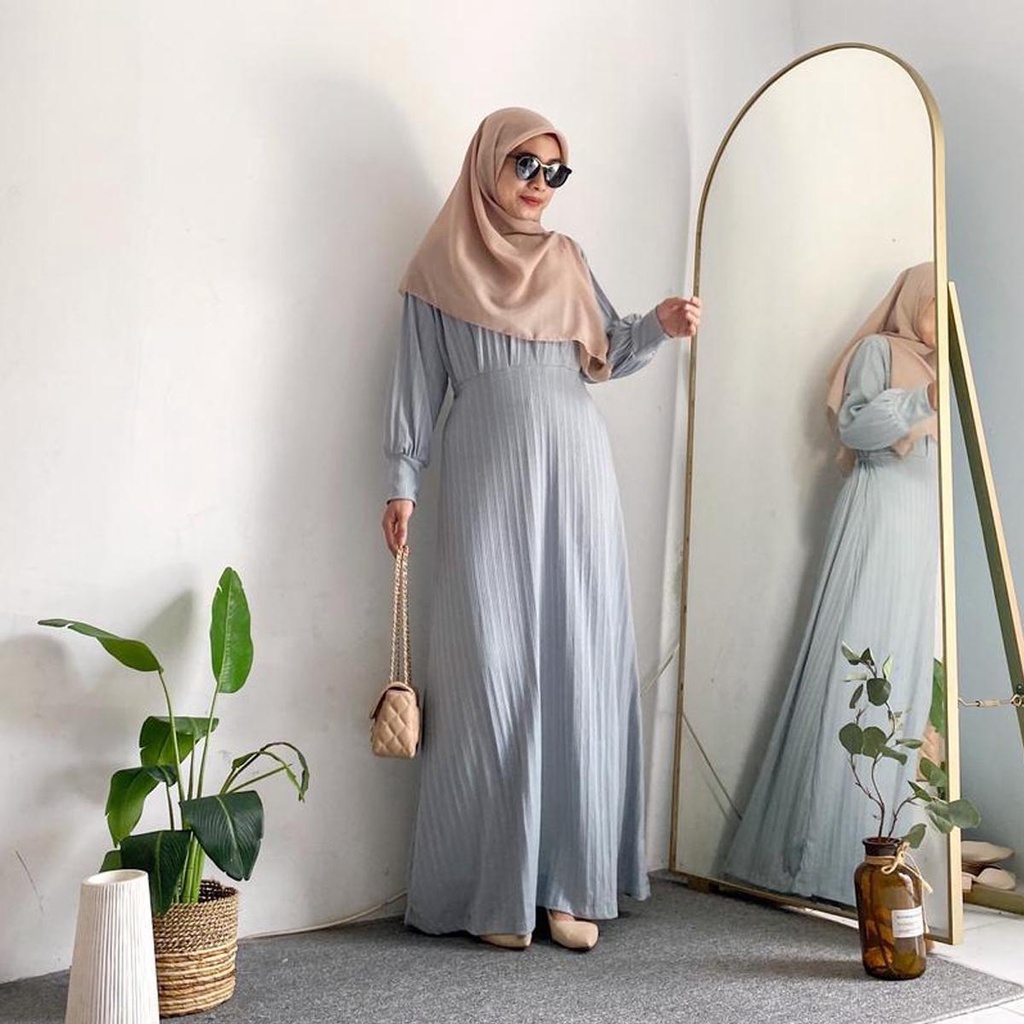 ZASKIYA - Cyra gamis muslim wanita hornet knit wanita