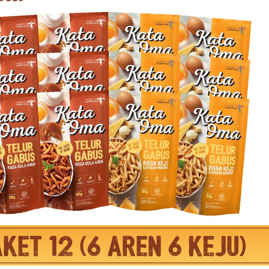 

☂ Kata Oma Telur Gabus Paket Isi 12 ♦